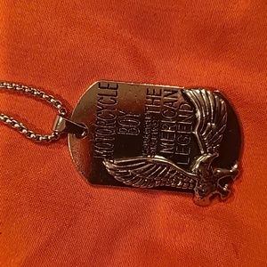 ❤️10/$20 New men's motorcycle dog tag necklace